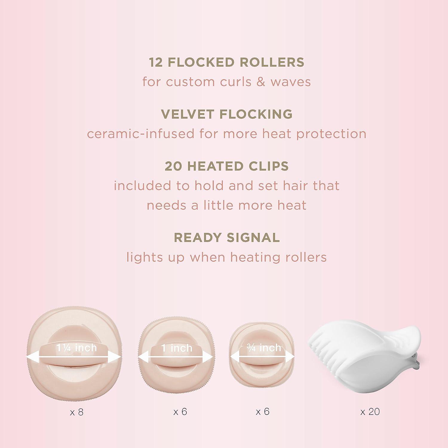 Rulos Calientes Conair InfinitiPRO - 20 Rulos Cerámicos 3.2/2.5/1.9 cm