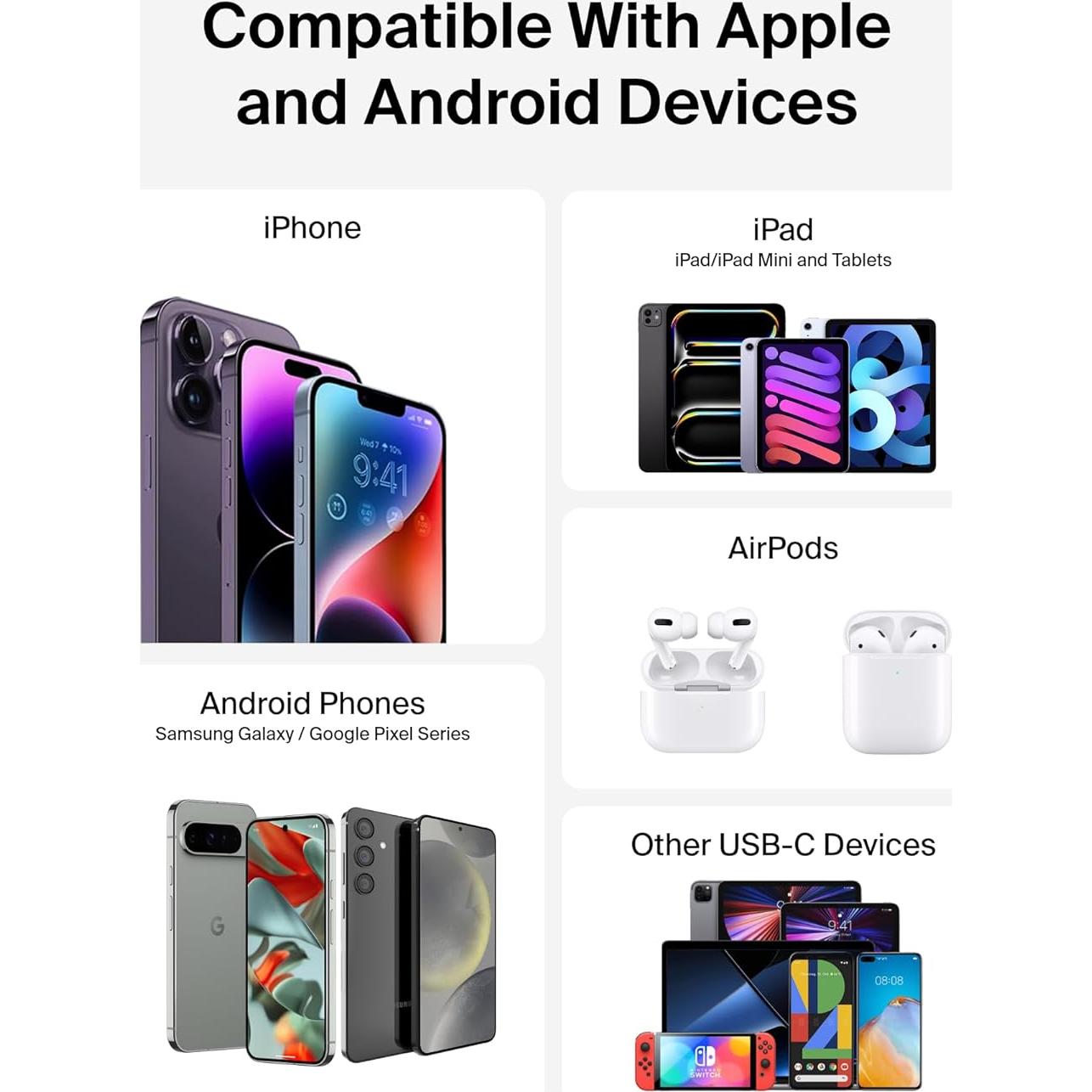 Cargador Portátil Belkin 10,000mAh USB-C y Lightning - Negro