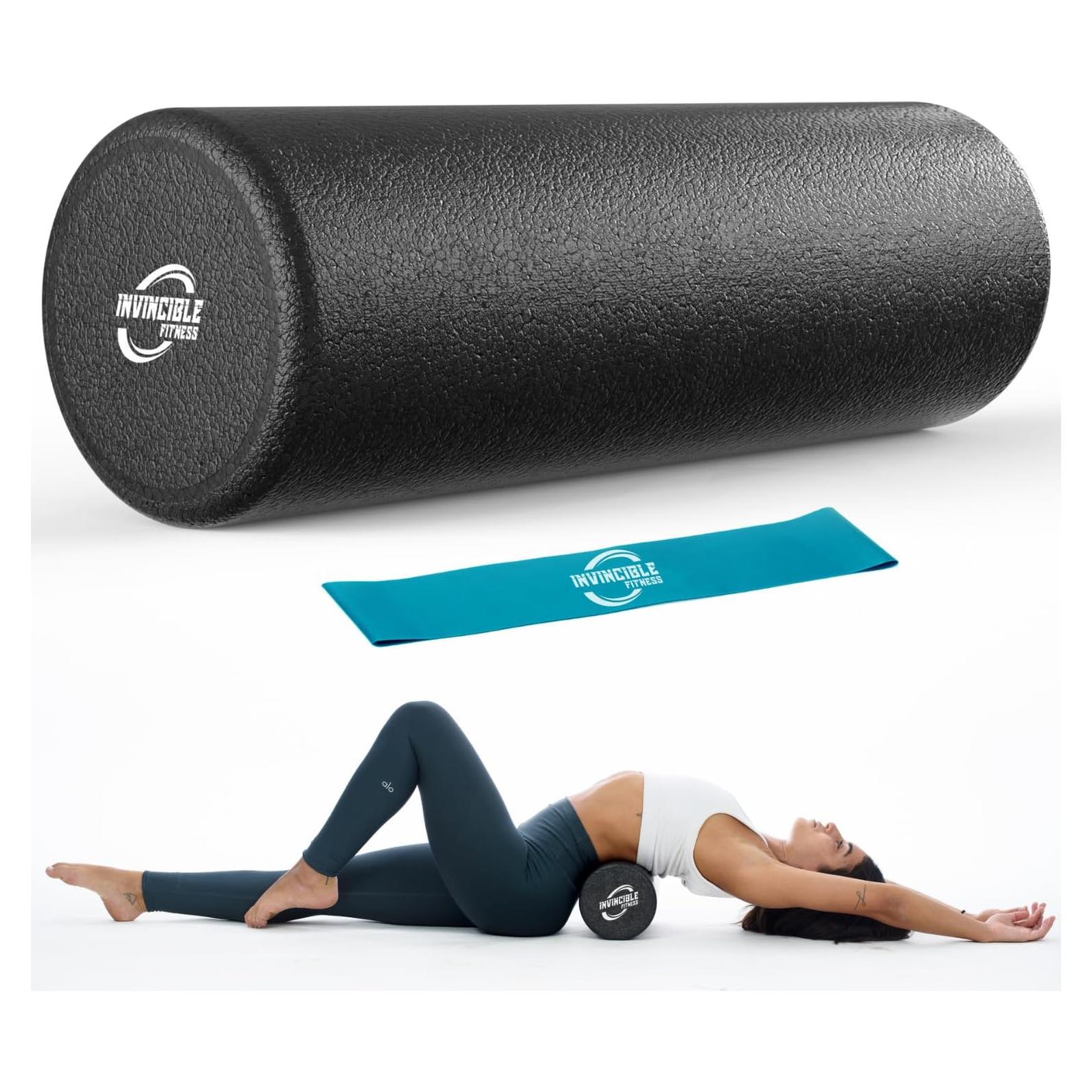 Rodillo de Espuma EPP Invincible Fitness 43cm Negro