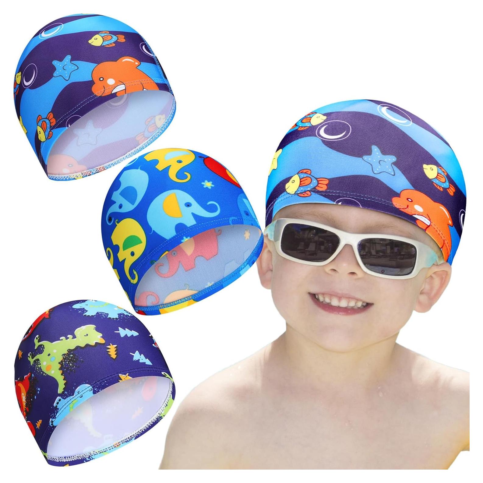 Gorras de Natación Geyoga para Niños 3 Piezas Poliester