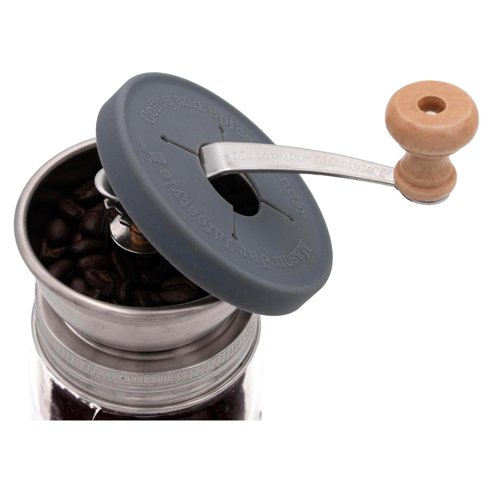 Molinillo de Café Manual Mason Jar Lifestyle - Acero Inoxidable