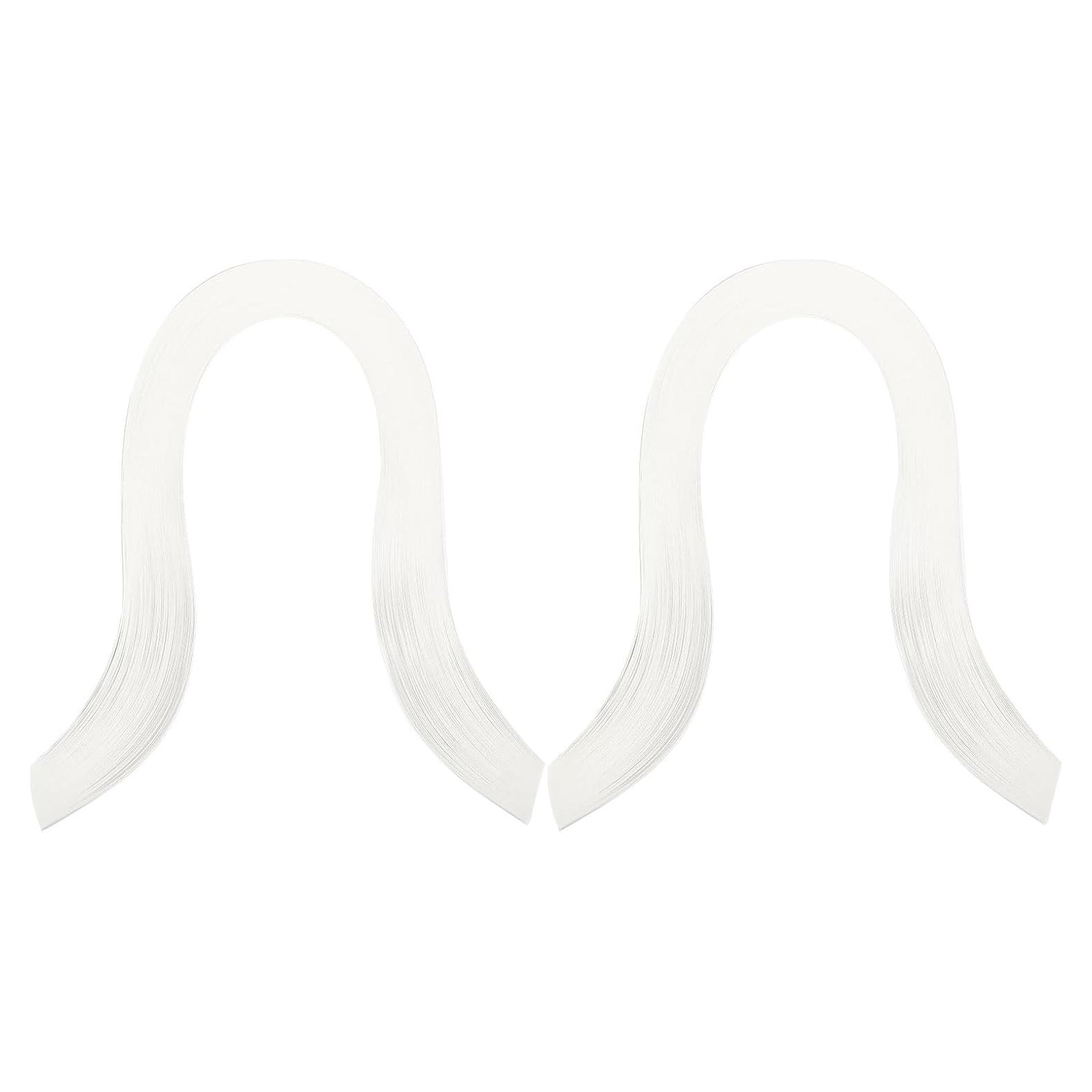 PATIKIL 240 Tiras de Papel Quilling 3mm x 39cm Beige Blanco