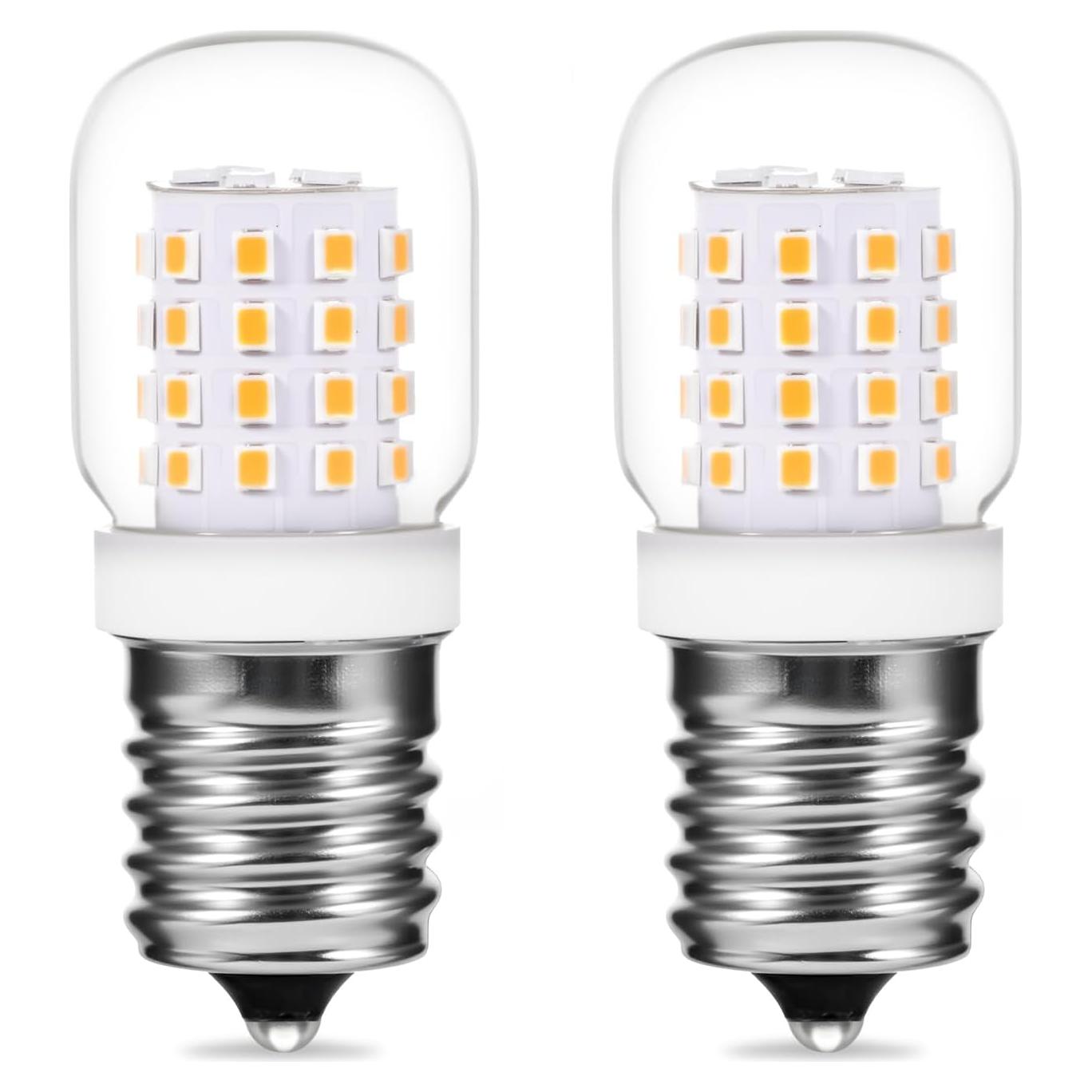 Bombilla E17 3W 2700K para Microondas Whirlpool - 2 Paquete