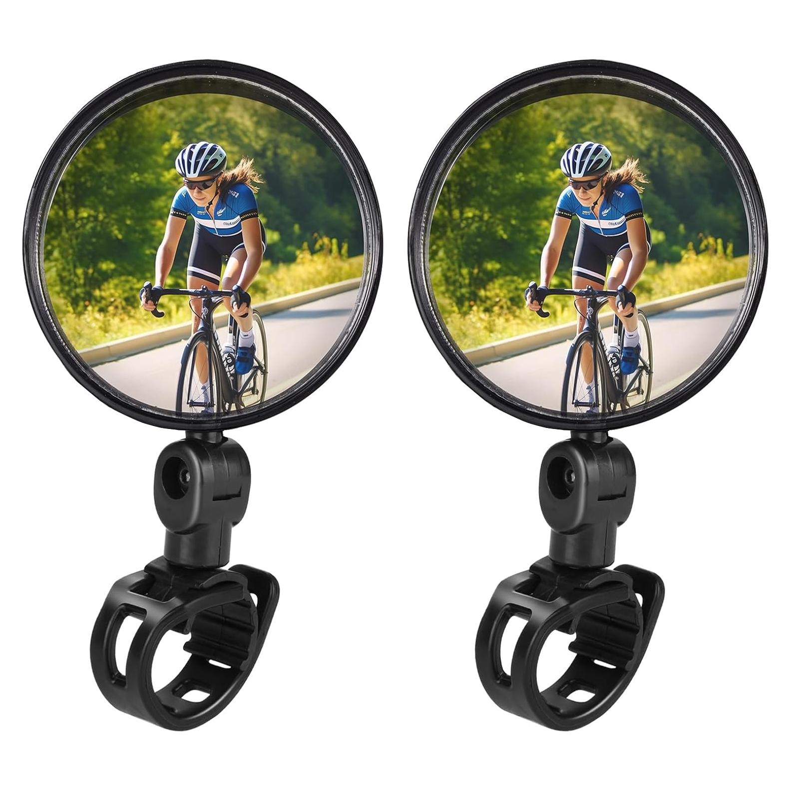 Espejos Convexos para Bicicleta TAGVO - 2 Pack Ajustables