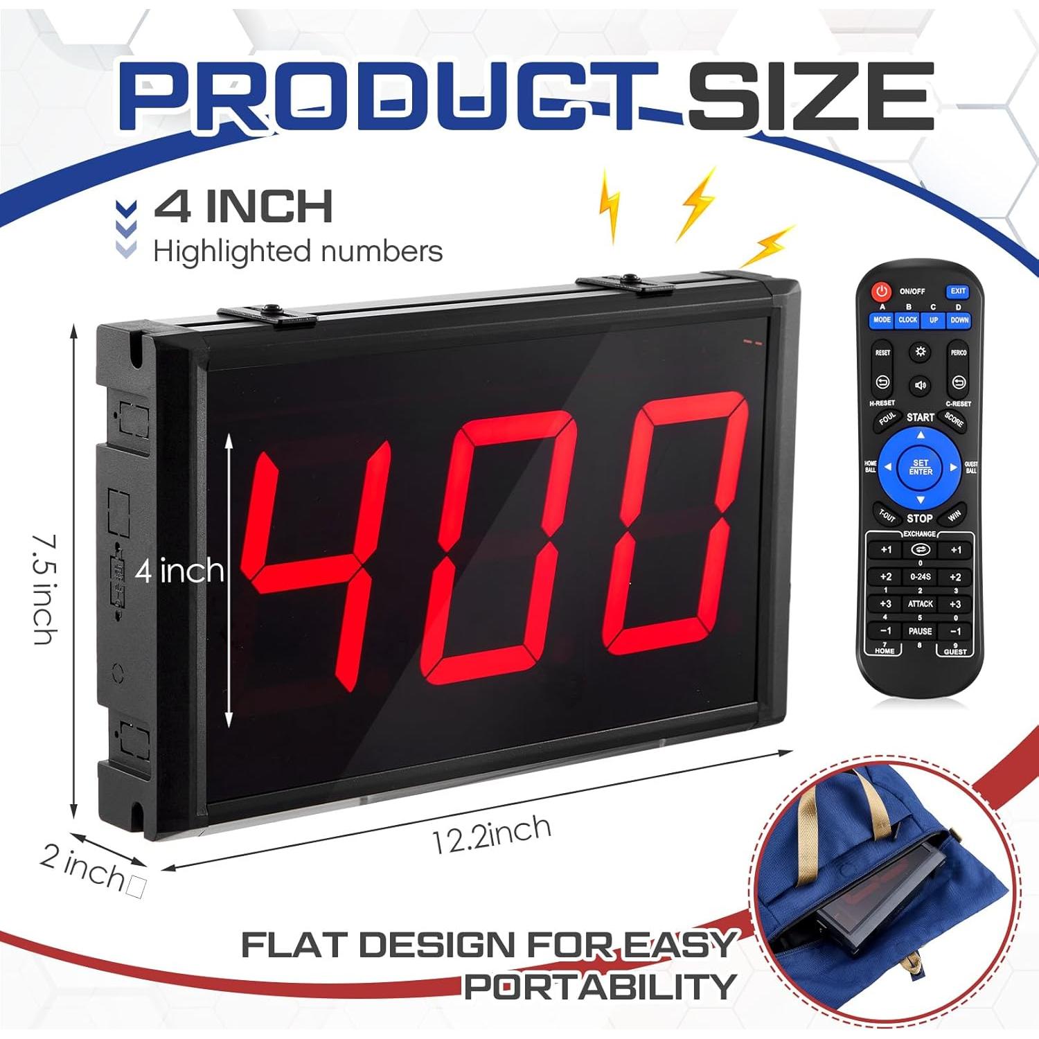 Contador Digital LED Relaxweex HAT1674 3 Dígitos con Control Remoto