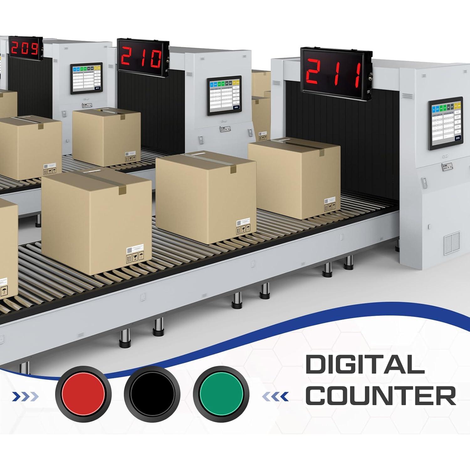 Contador Digital LED Relaxweex HAT1674 3 Dígitos con Control Remoto