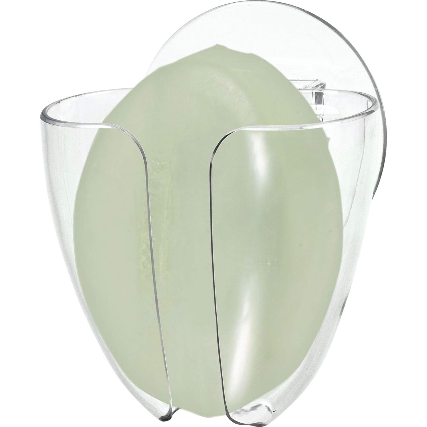 Soporte de Jabón de Ventosa iDesign Transparente 15.24 cm