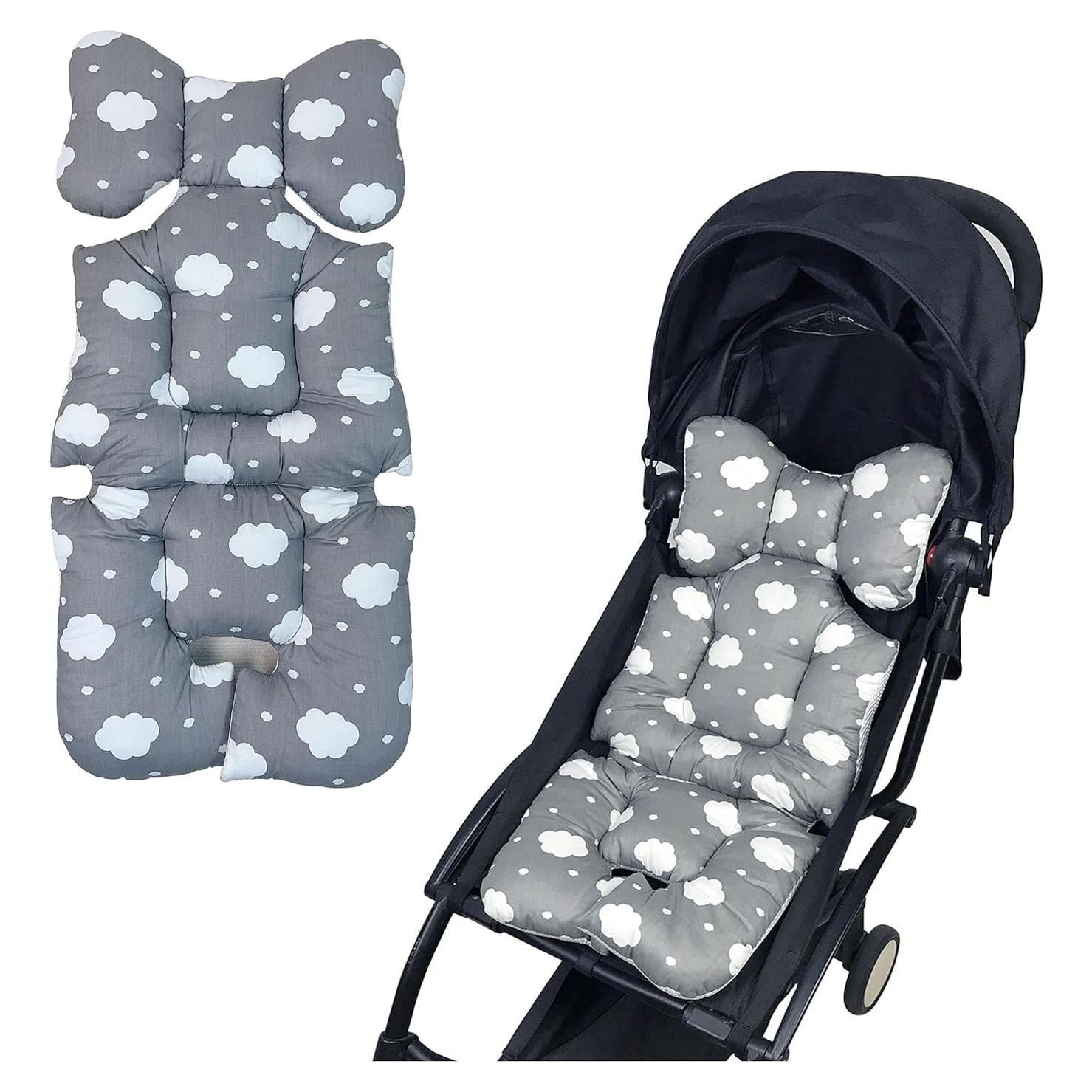 Cojín Almohadilla Universal para Asiento de Cochecito TP-231201-G2 - Nube Gris