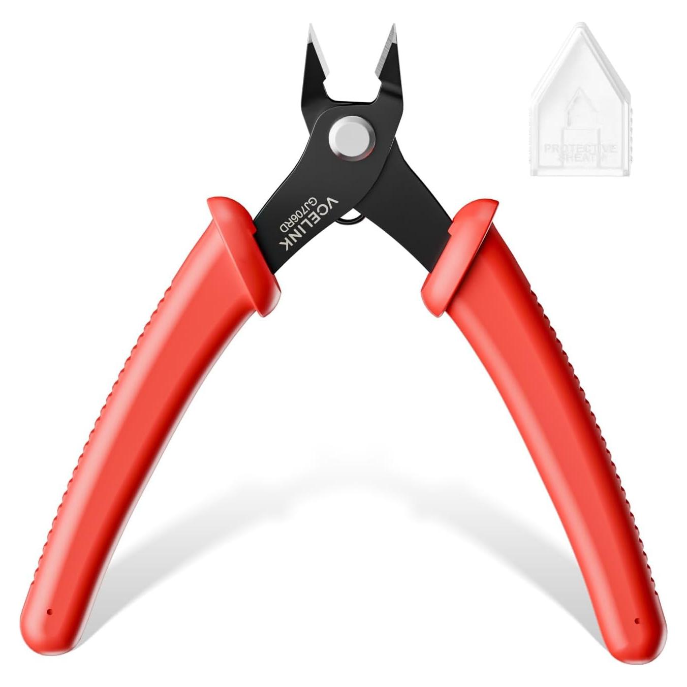 Cortador de Alambre VCELINK 5" Precisión Rojo para Joyería