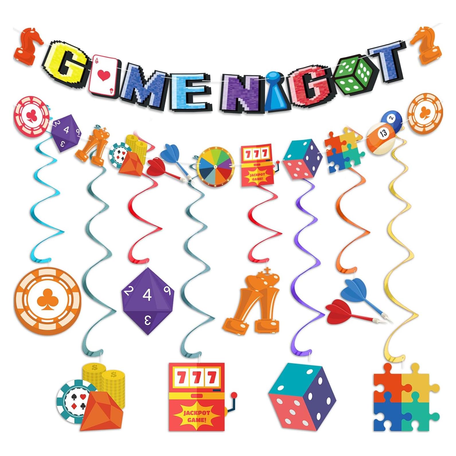 Banner Decorativo Noche de Juegos Familiar Innovoscape