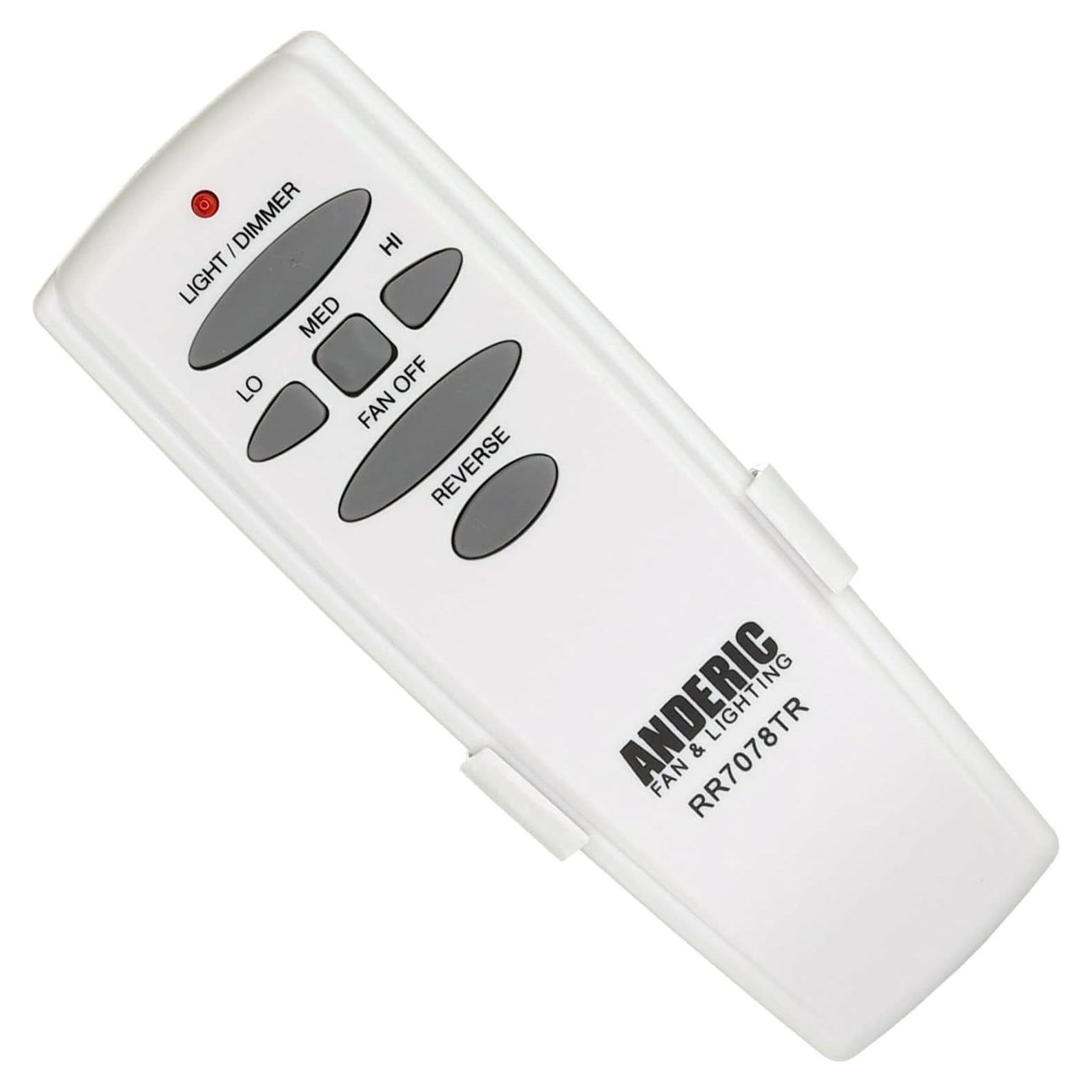 Control Remoto Anderic RR7078TR para Ventiladores de Techo