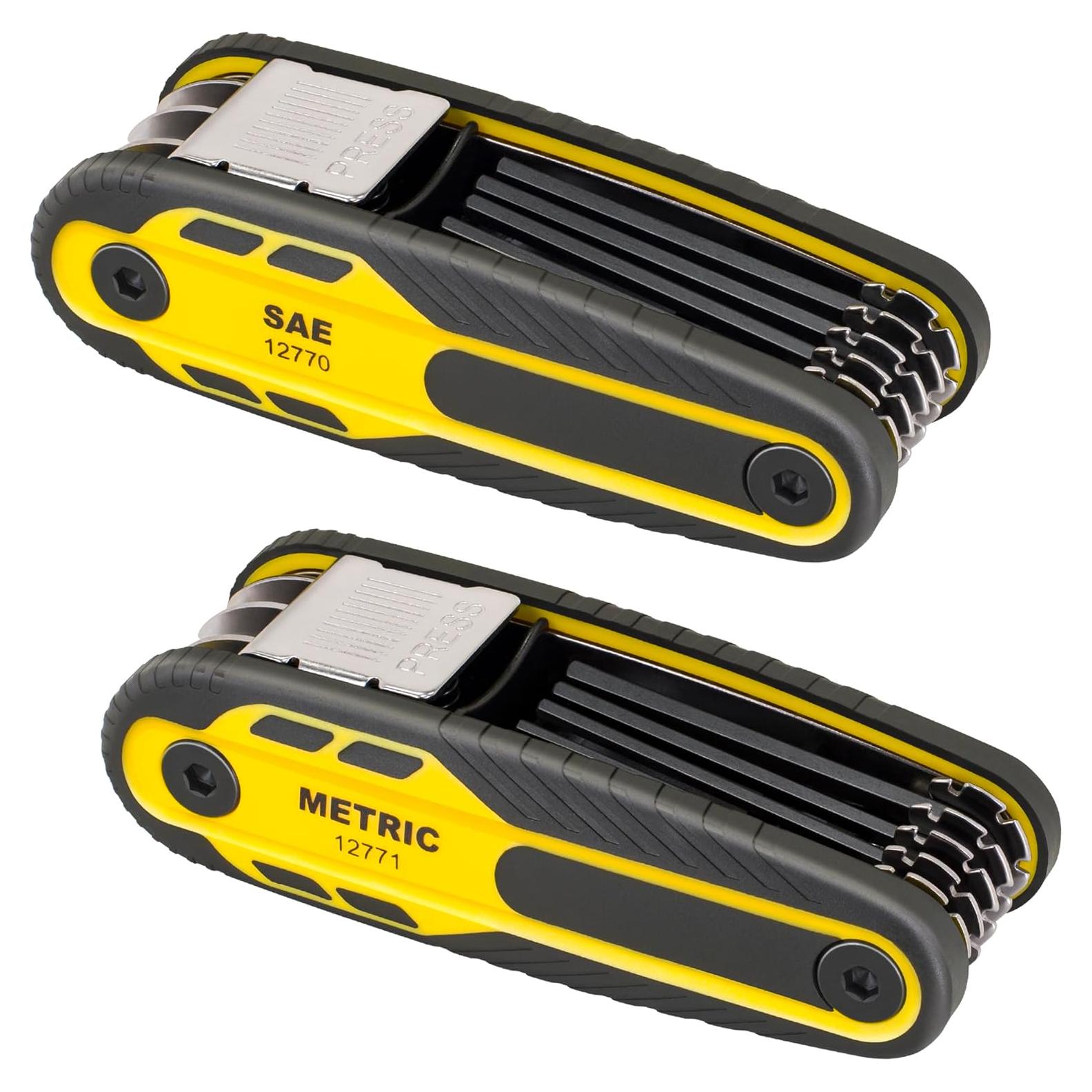 Juego de Llaves Hexagonales Plegables Titan 12774 16 Piezas