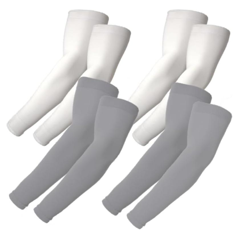 Mangas de Compresión UV YUDEWAY para Hombres y Mujeres - 4 Pairs