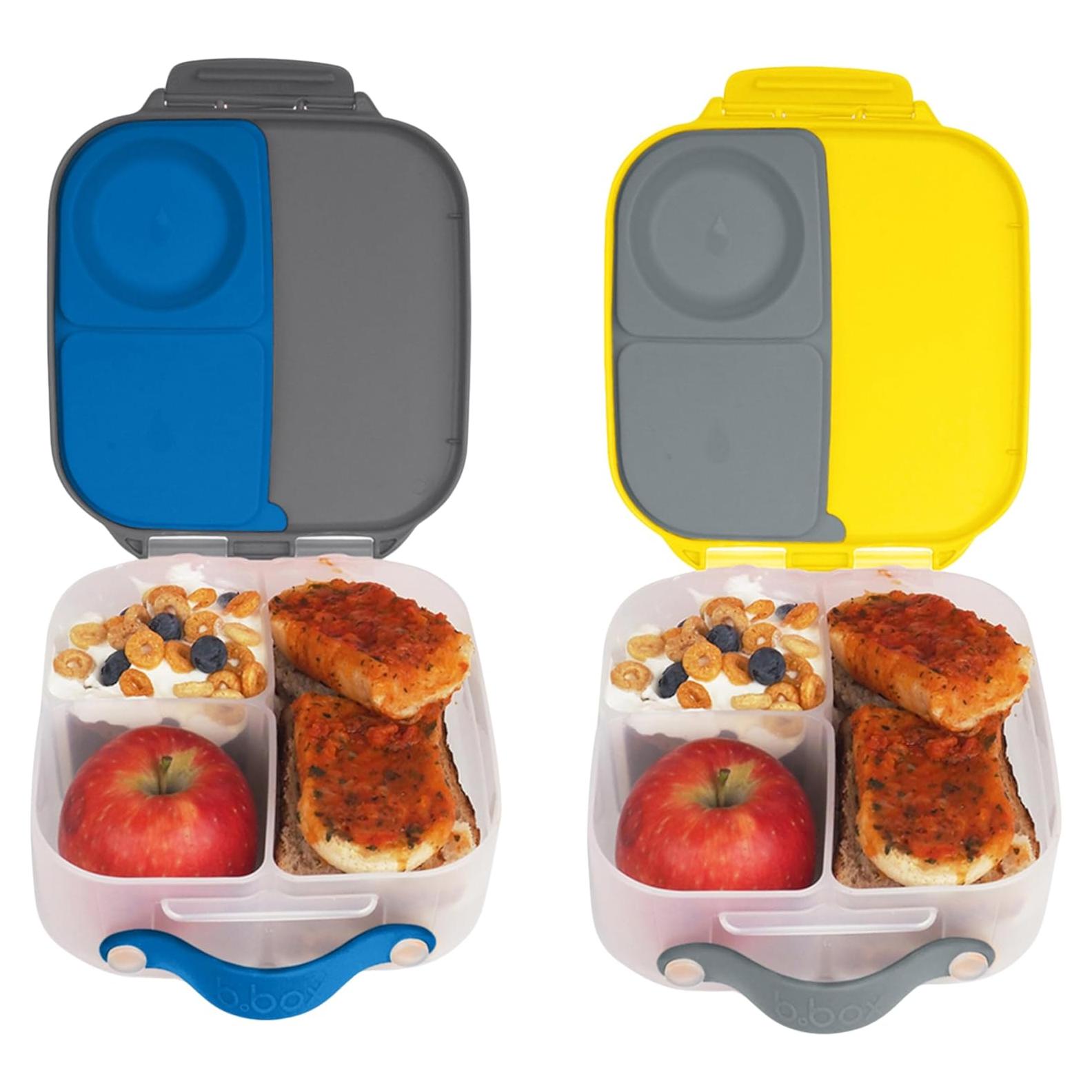 b.box Mini Bento Caja de Almuerzo Niños 1L Pizarra Azul