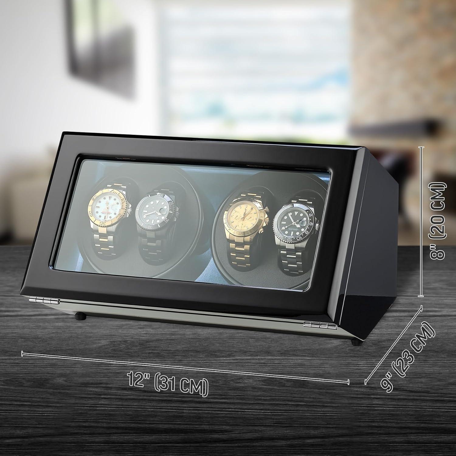 Reloj Winder TIMECUBE con Luz LED y 15 Programas de Enrollado