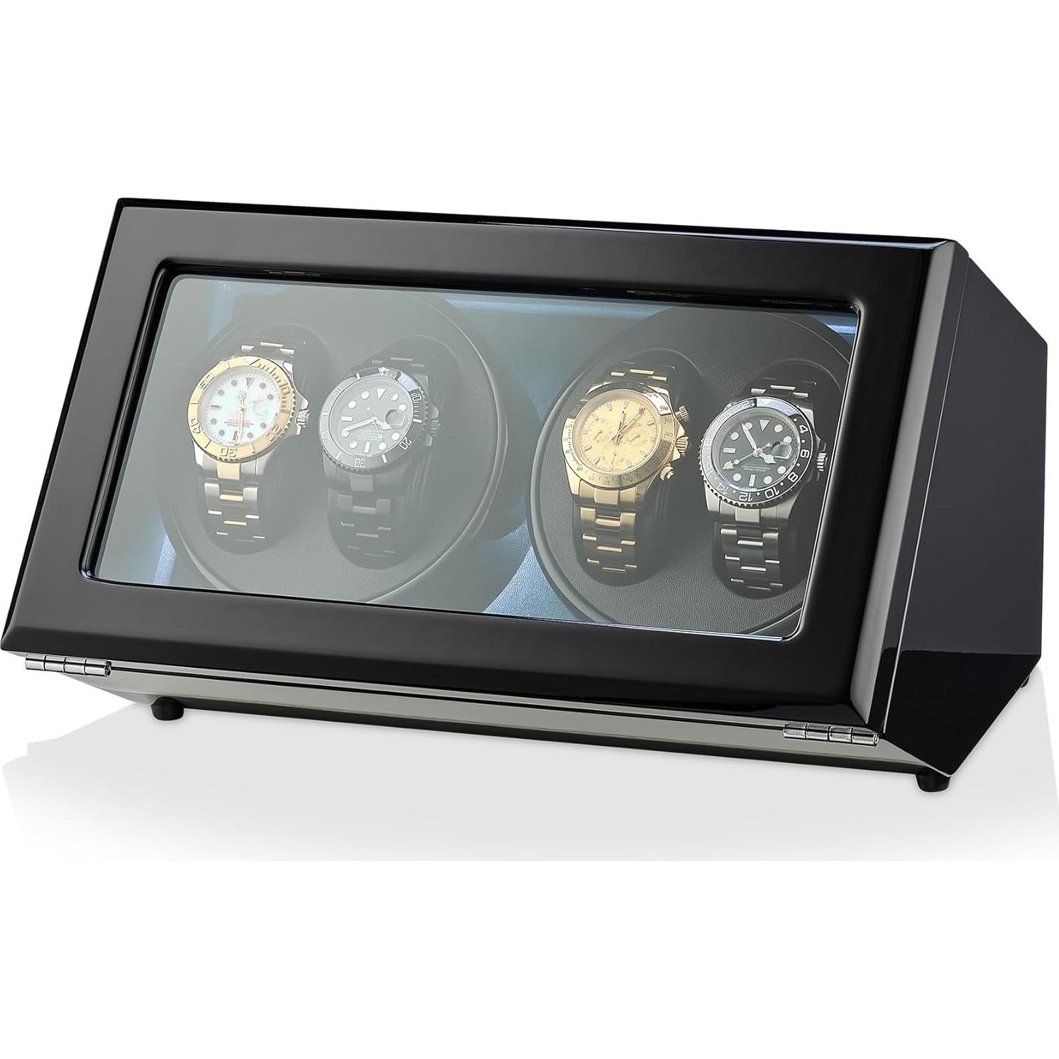 Reloj Winder TIMECUBE con Luz LED y 15 Programas de Enrollado