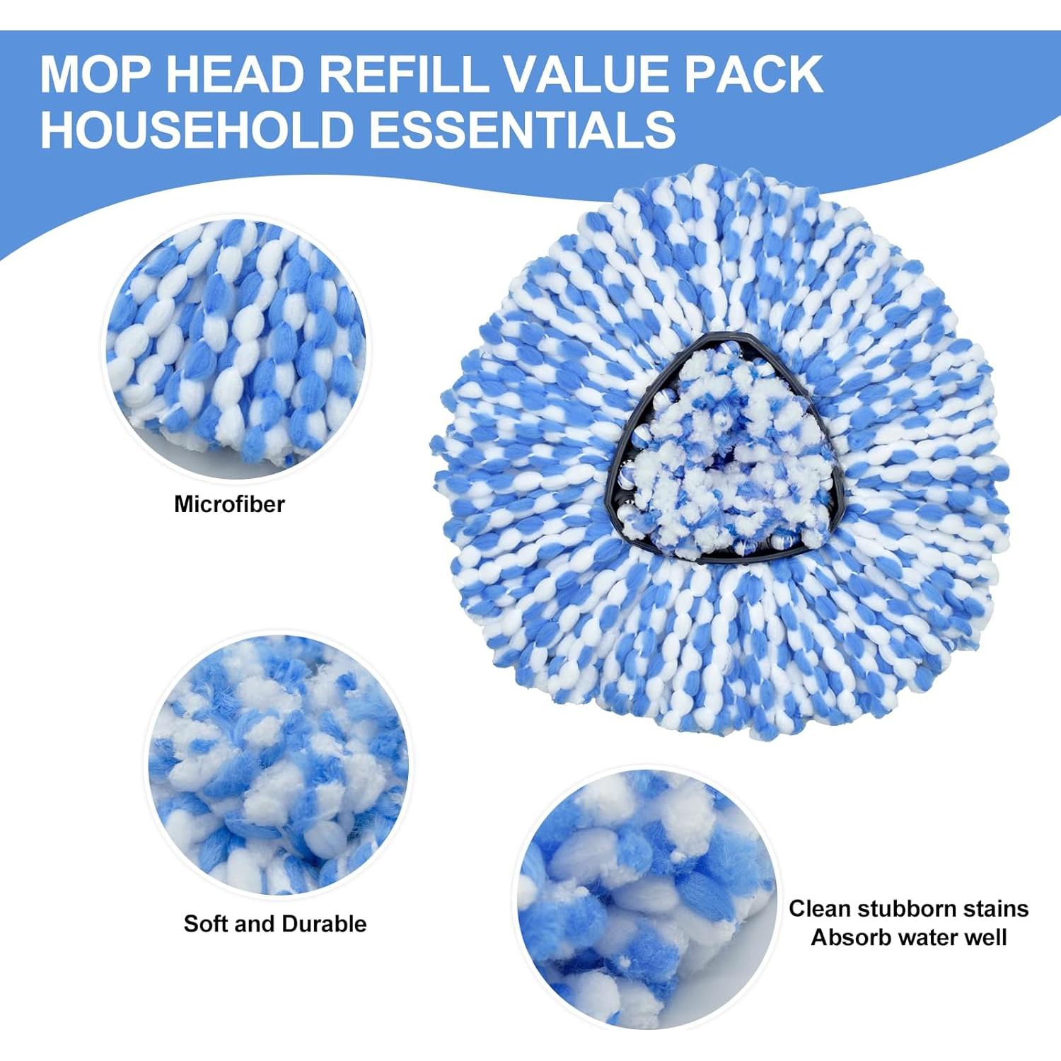 Reemplazo de cabezales de mopa DLAIMI 3 paquetes microfibra