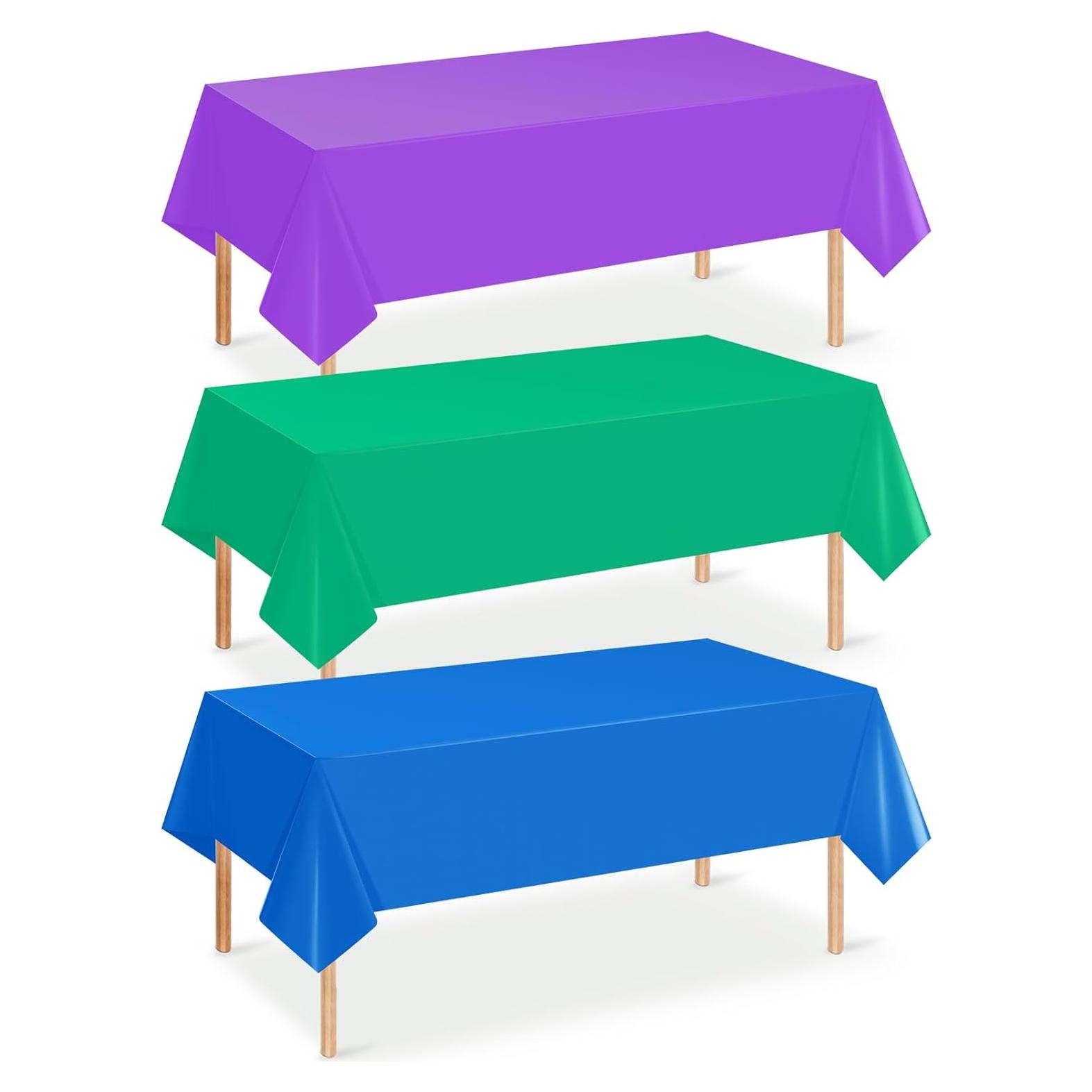 Mantel desechable de plástico YIDAKO para fiestas de videojuegos 3 piezas 137x274cm