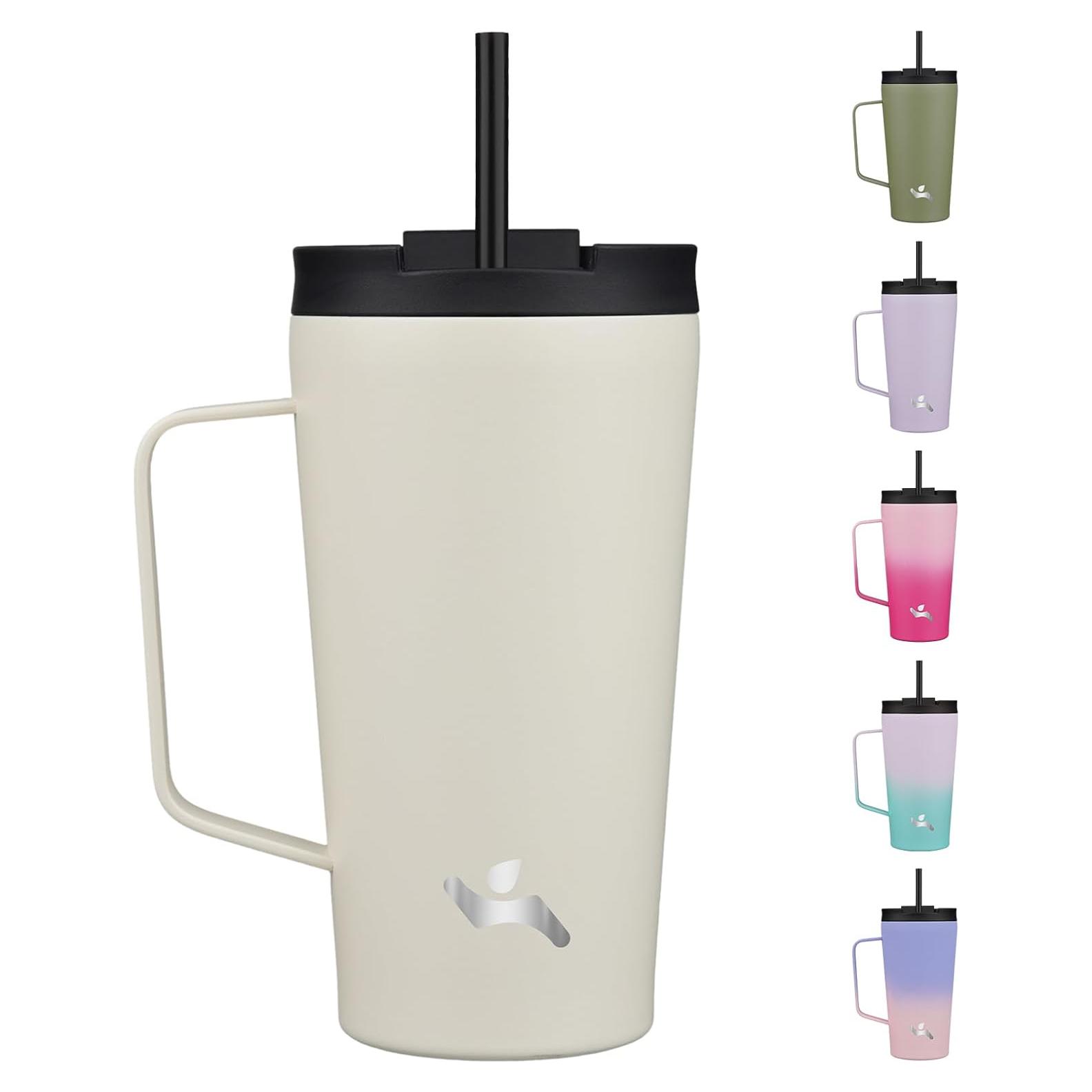 Vaso Aislado Konokyo 18 Oz Acero Inoxidable Blanco Ángel