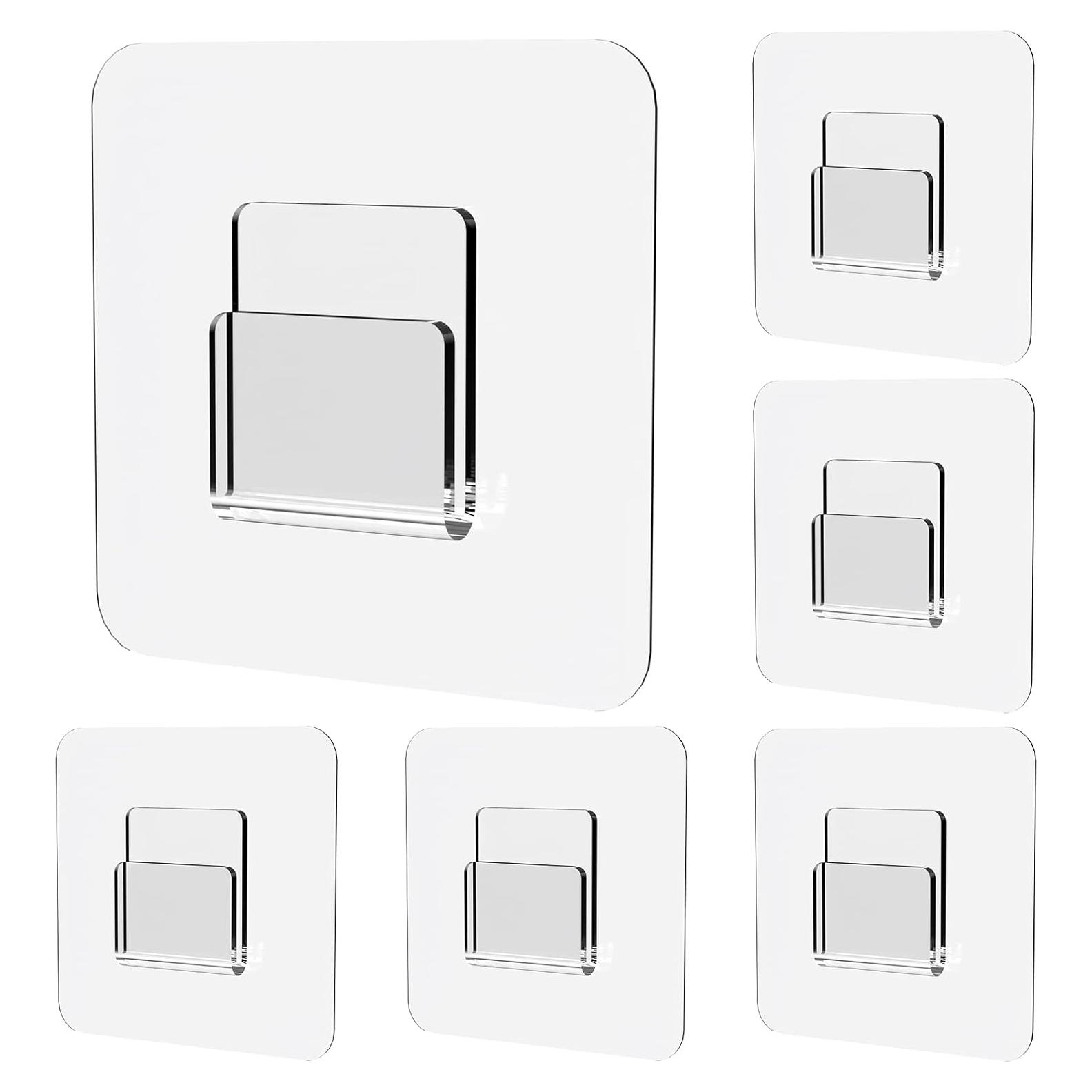 Ganchos Adhesivos Planos Jovware para Caddy de Ducha - Paquete de 6