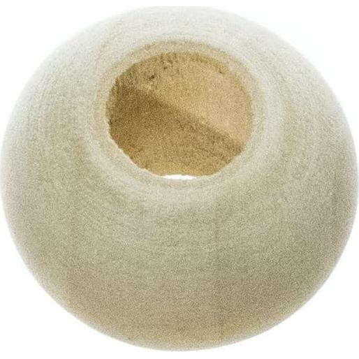 Perlas de Madera Natural Paracord Planet 25 mm - Paquete de 50