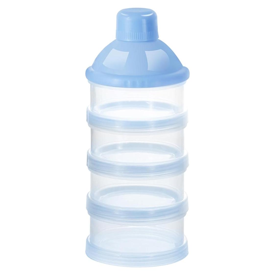 Dispensador de Fórmula Accmor 4 Compartimentos Azul para Bebés