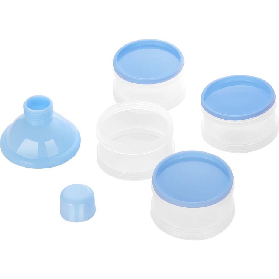 Dispensador de Fórmula Accmor 4 Compartimentos Azul para Bebés