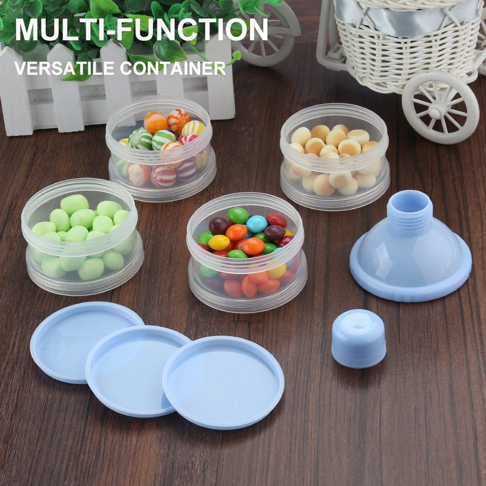 Dispensador de Fórmula Accmor 4 Compartimentos Azul para Bebés