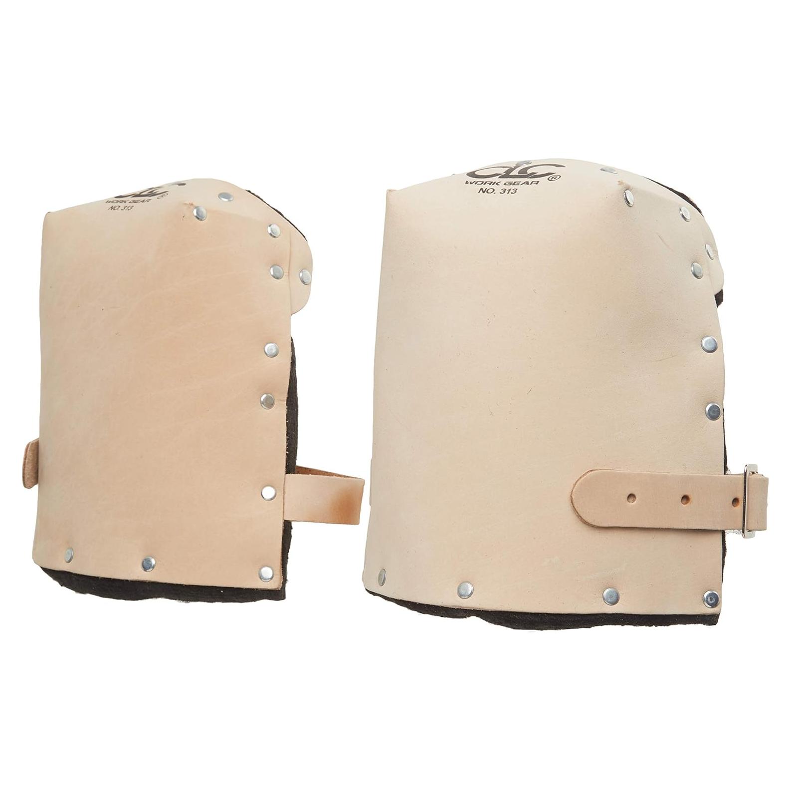 Rodilleras de Cuero Pesadas CLC 313 con Forro Doble Grueso