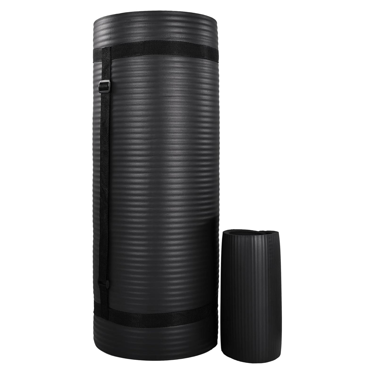 Esteras de Yoga BalanceFrom 180x60 cm con Almohadilla para Rodillas