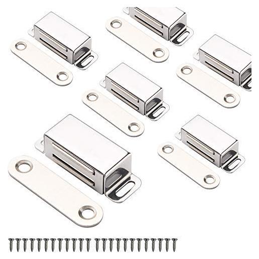 Imanes de Puerta Magnéticos Mousike Acero Inoxidable 9 kg 6Pack