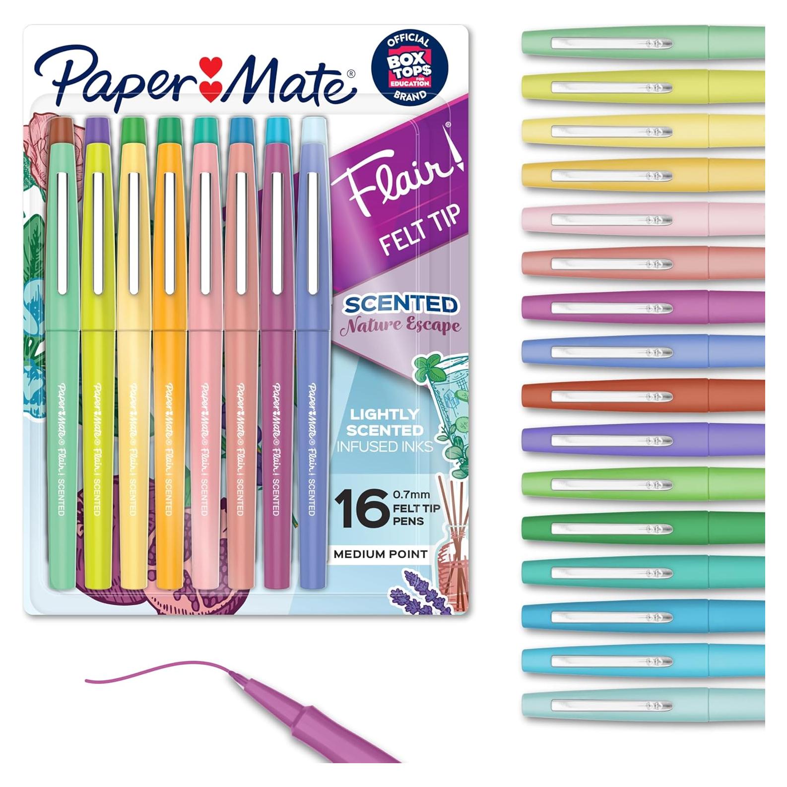 Bolígrafos Aromatizados Paper Mate Flair Escape Natural 16 Colores