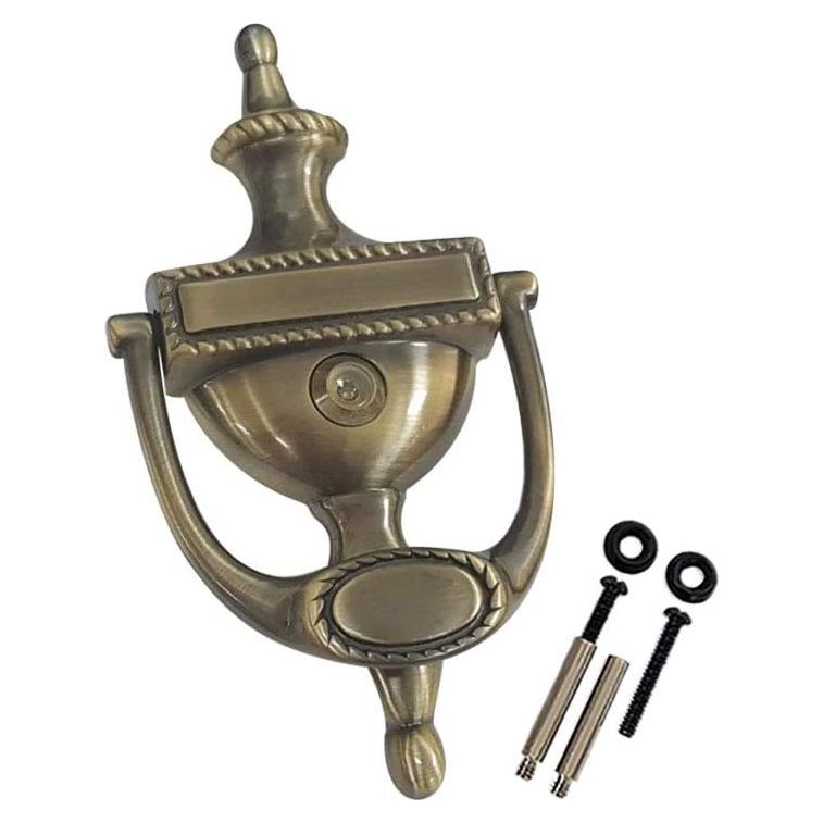 Agujero de puerta bronce macizo QCAA con visor 160° 18.7 cm