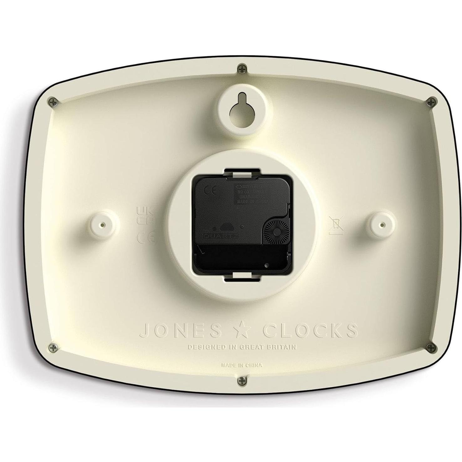 Reloj de Pared JONES CLOCKS® Retro 25,4 cm Gris Moderno