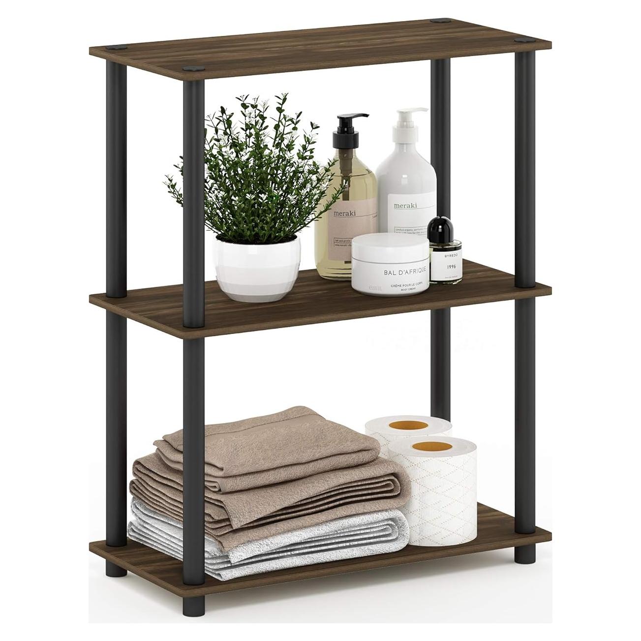 Estantería Furinno TURN-N-TUBE 3 Niveles Nogal Columbia