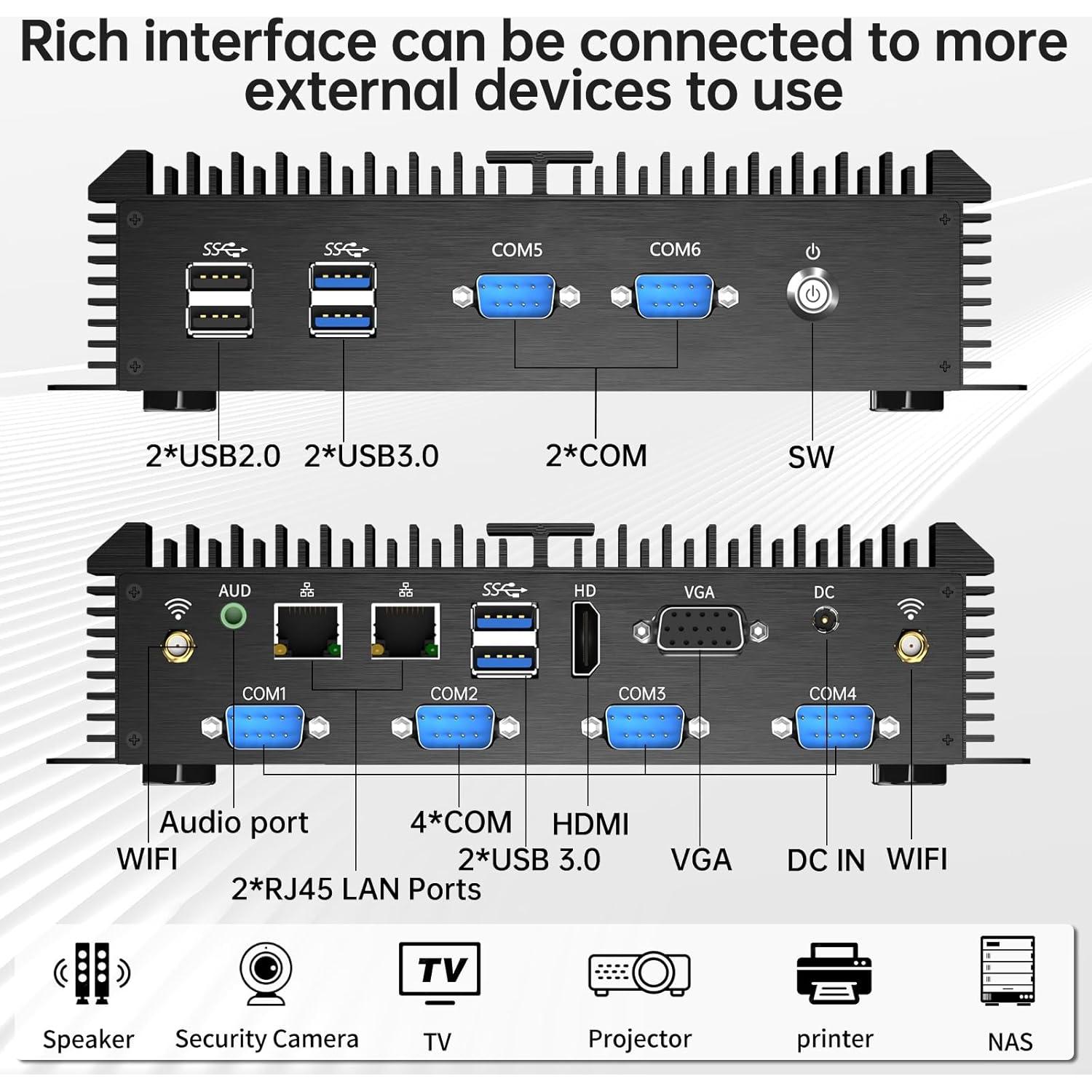 PC Mini Industrial Kinupute MKG600 i7 16GB RAM 512GB SSD
