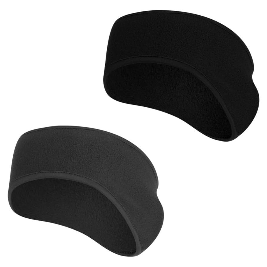 2 Pcs Lightweight Winter Headbands Ear Warmers Headband Sports Earmuff Headband Ear Covers Headband Black Gray