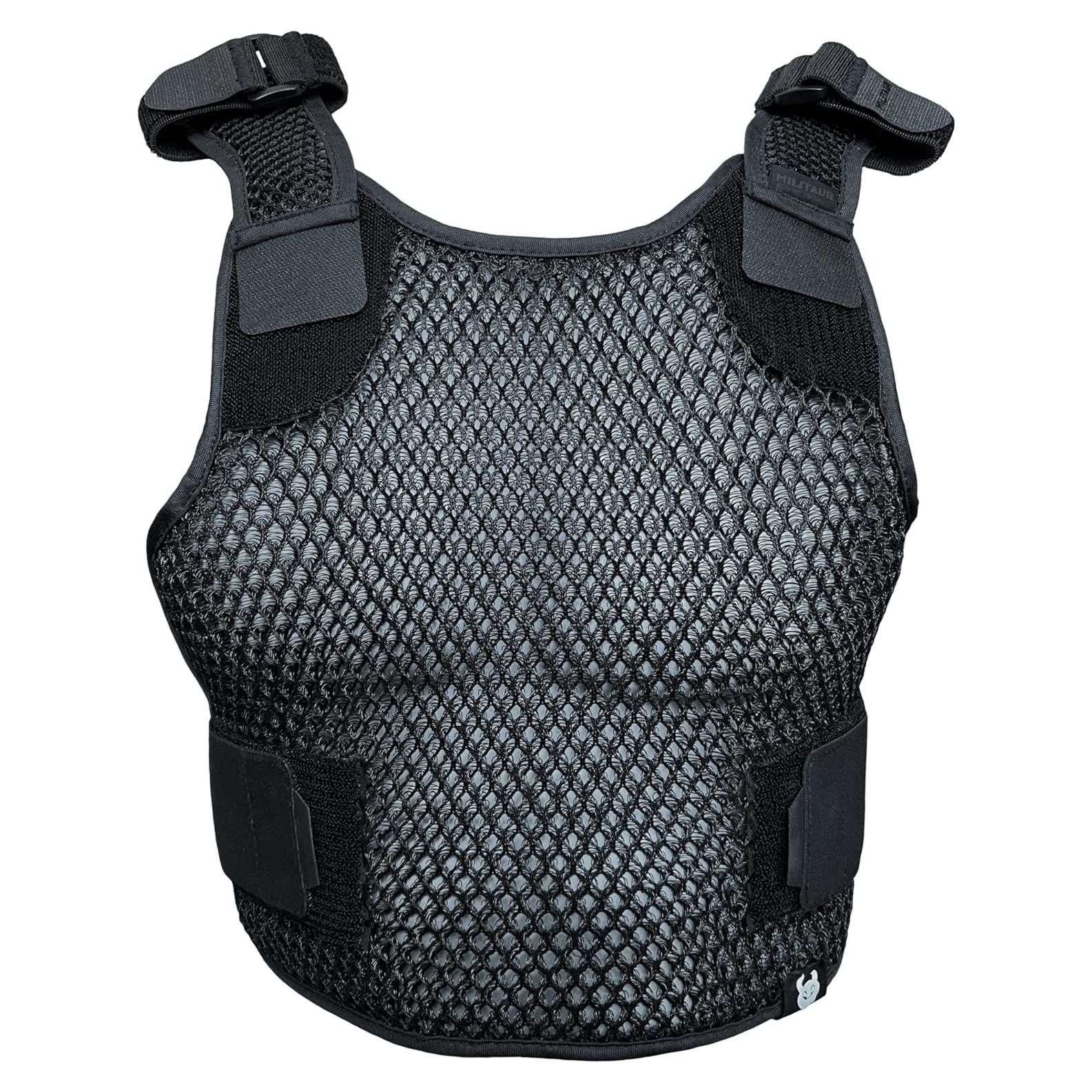 Chaleco de Ventilación Ajustable MILITAUR - Negro Grande