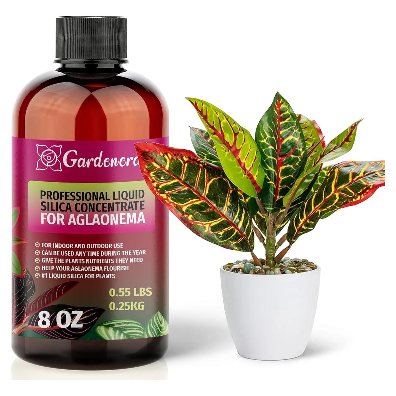 Suplemento de Silicio Gardenera 250mL para Aglaonema - Fortalece Tallos