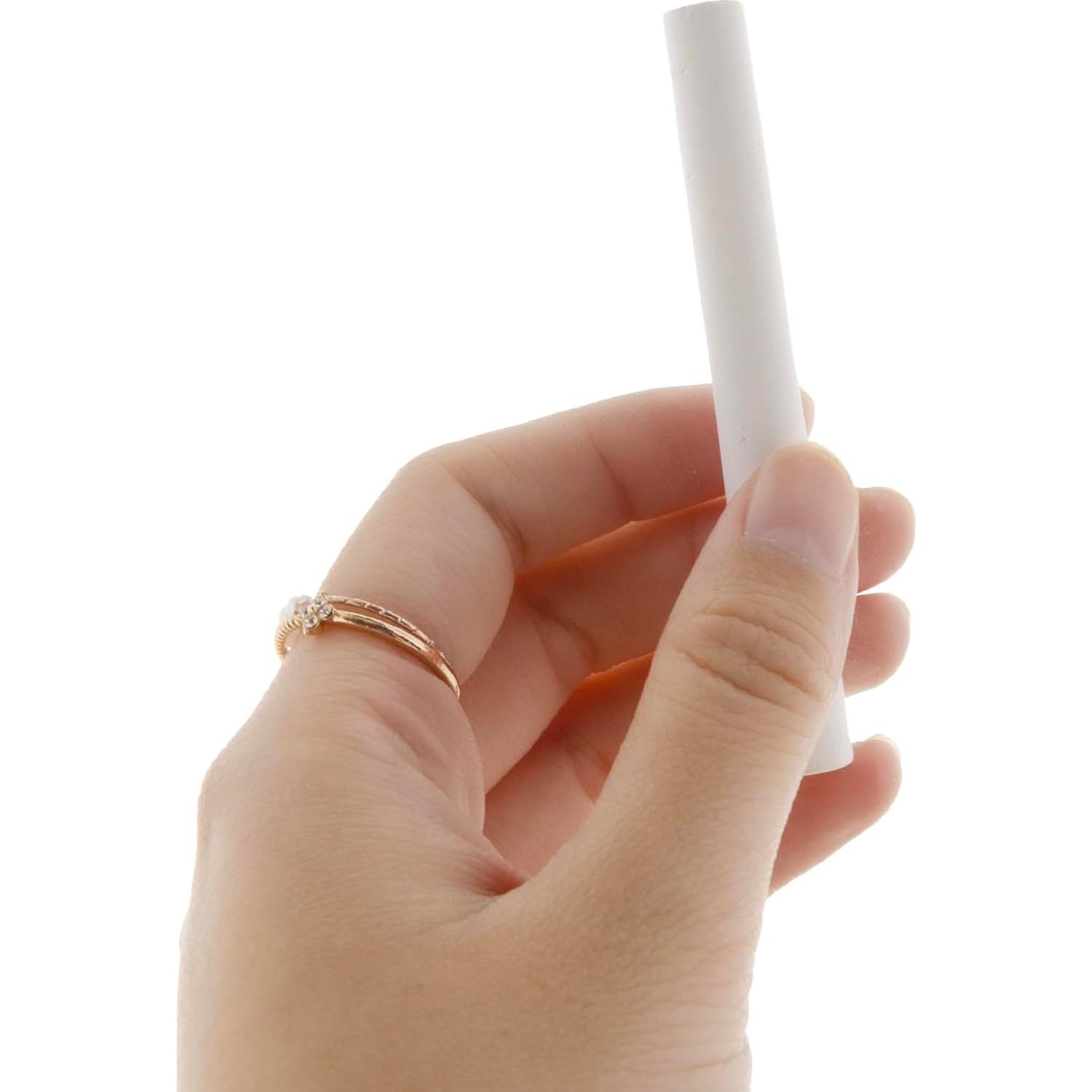 Tiza Blanca BAZIC para Pizarras - 24 Piezas, No Tóxica