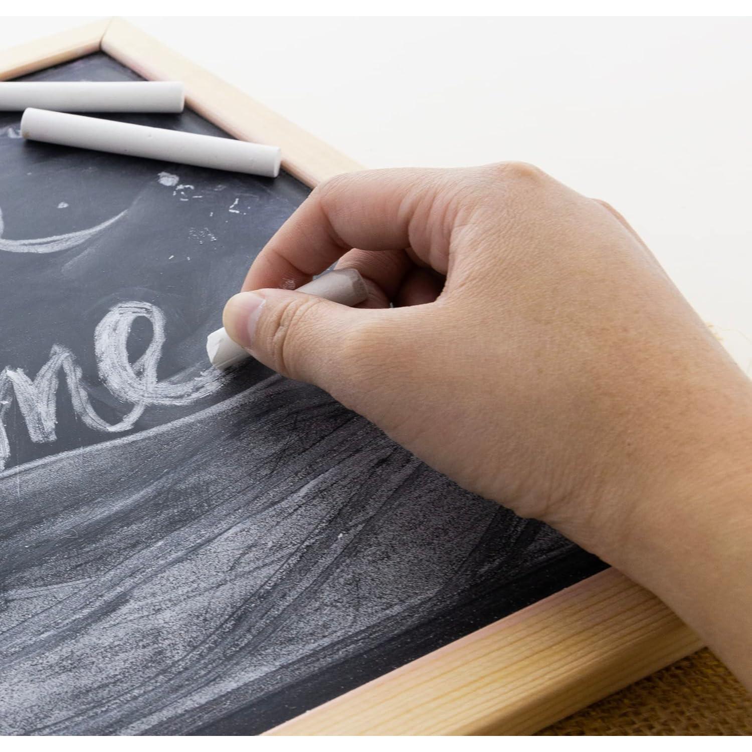 Tiza Blanca BAZIC para Pizarras - 24 Piezas, No Tóxica