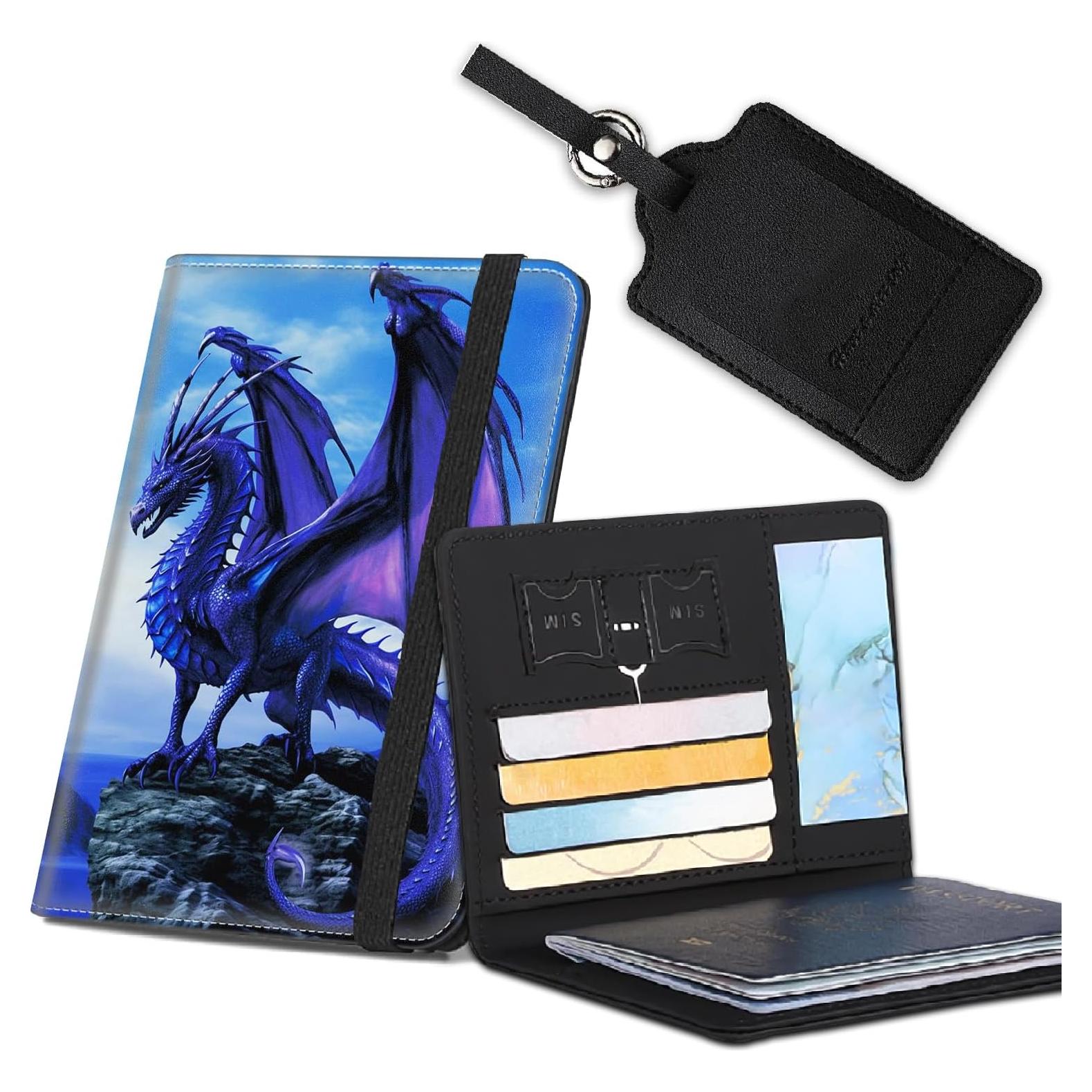 Funda de Pasaporte SOTWONSO con Bloqueo RFID y Ranuras