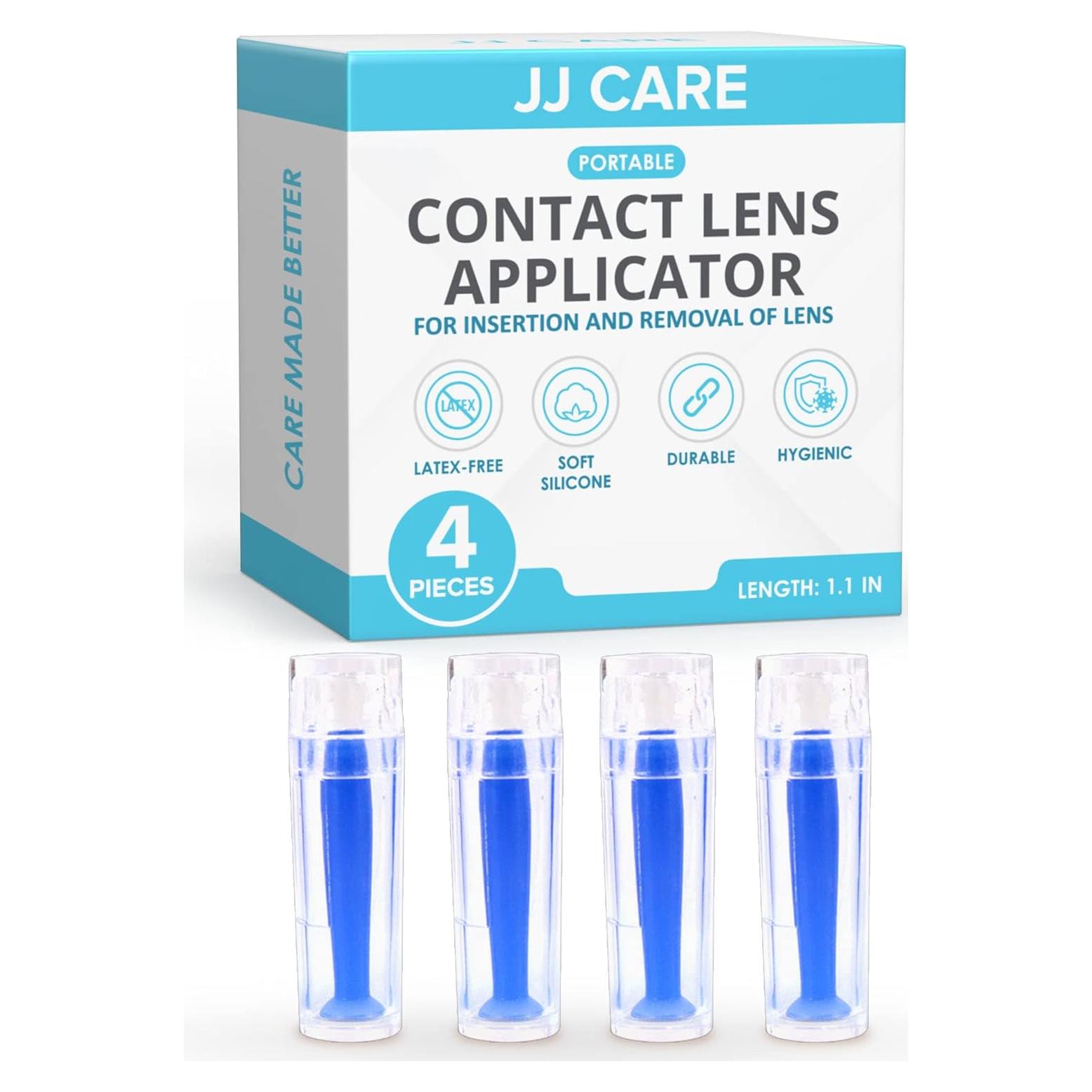Aplicador de Lentes de Contacto JJ CARE - Paquete de 4 Herramientas