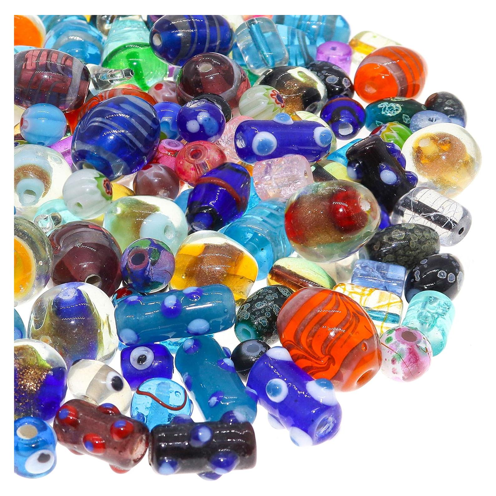 Mezcla de Cuentas de Vidrio Fun-Weevz para Joyería 50 Piezas