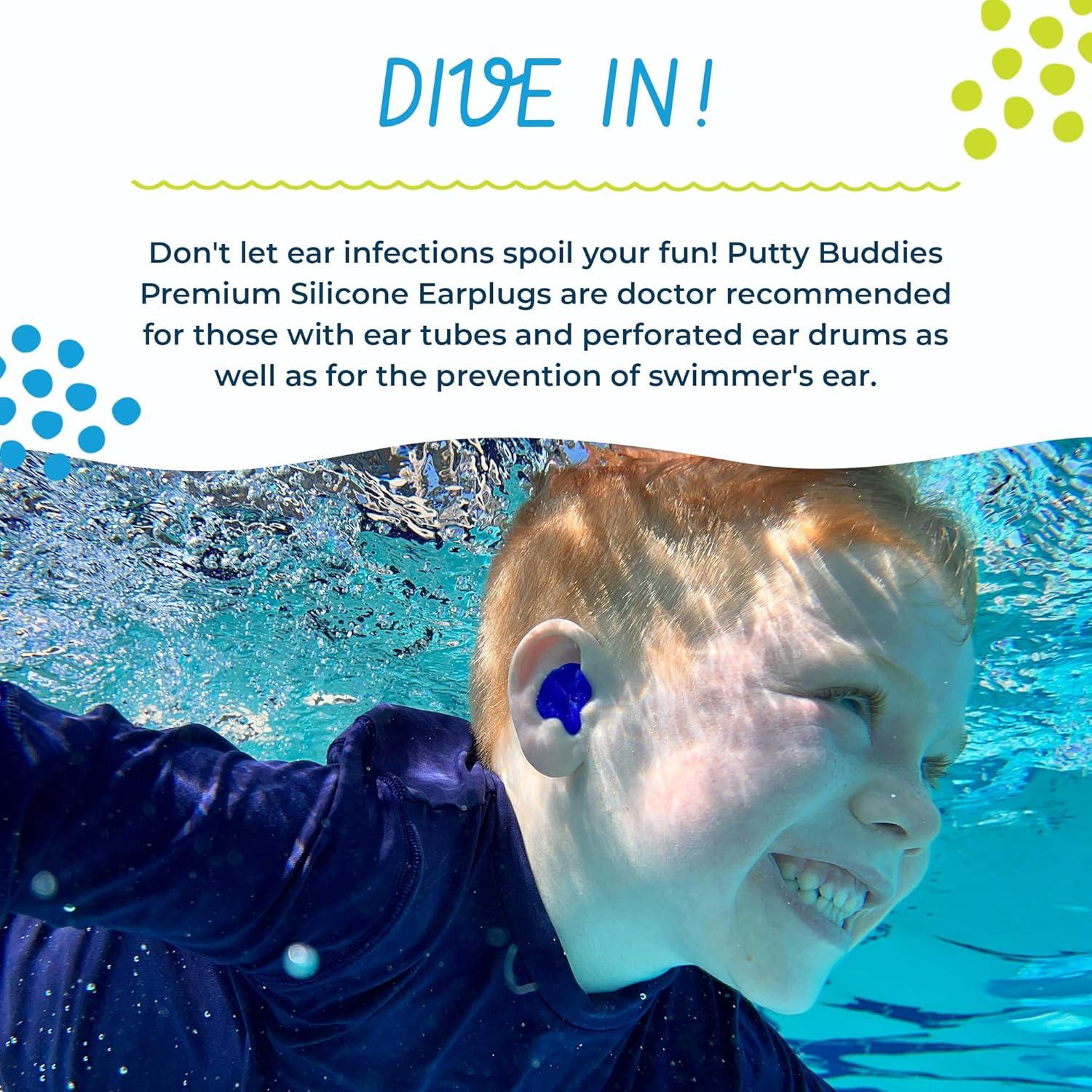 Tapones para Oídos Putty Buddies Earvolution - Silicona Flotante