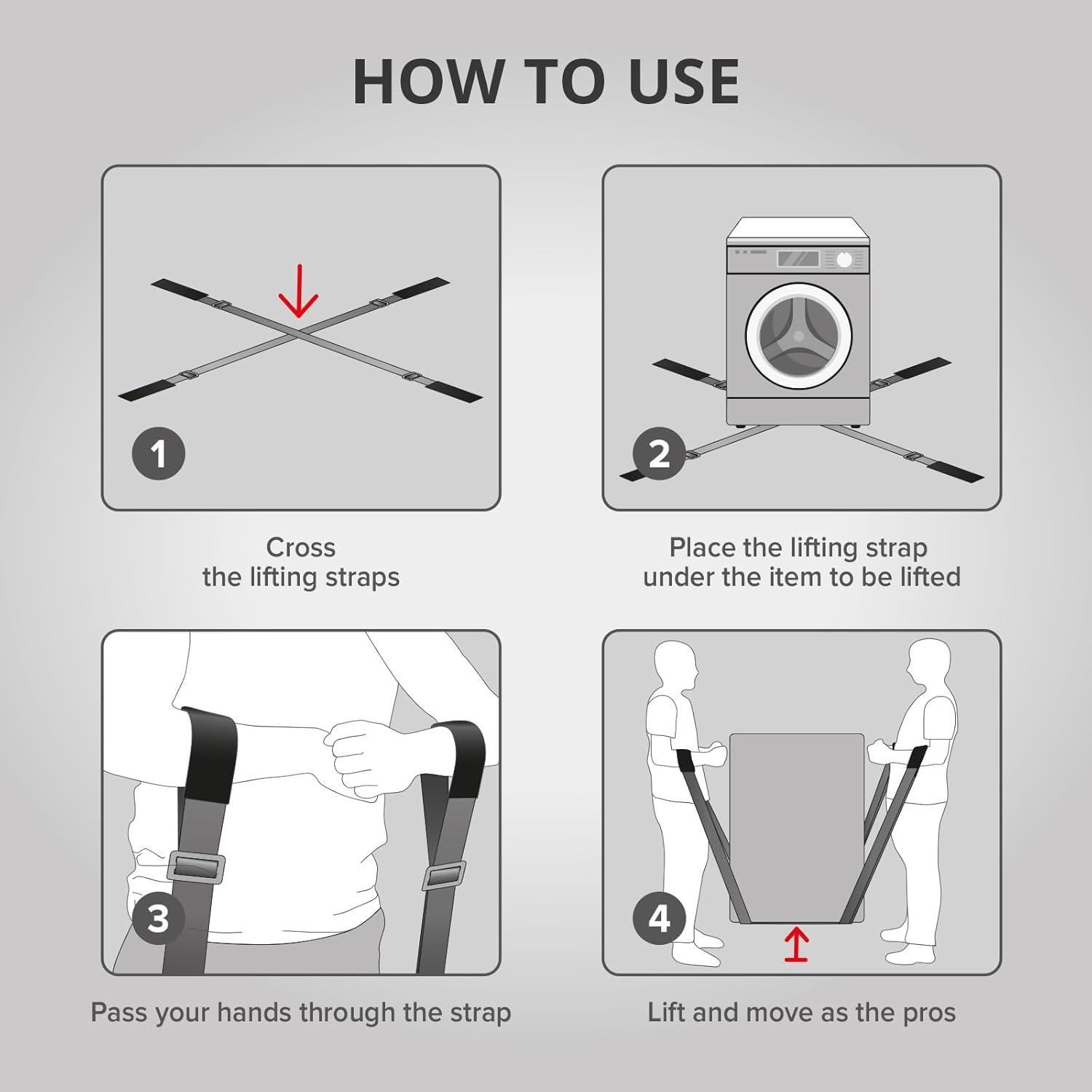 Correas de Movimiento X-Protector - 2 Piezas - Elevación para Muebles