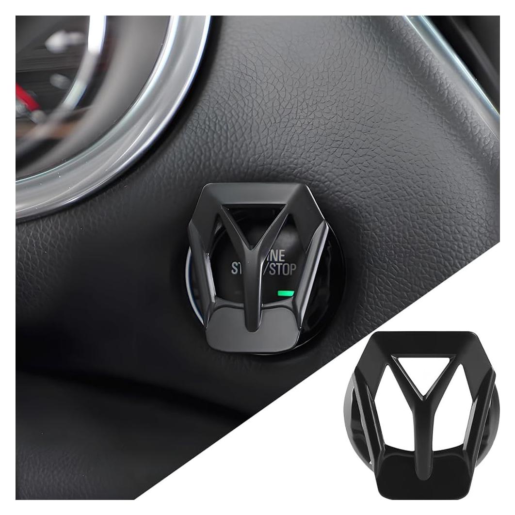 Cubierta de Botón de Inicio/Parada Mandark - Aleación de Zinc Negro