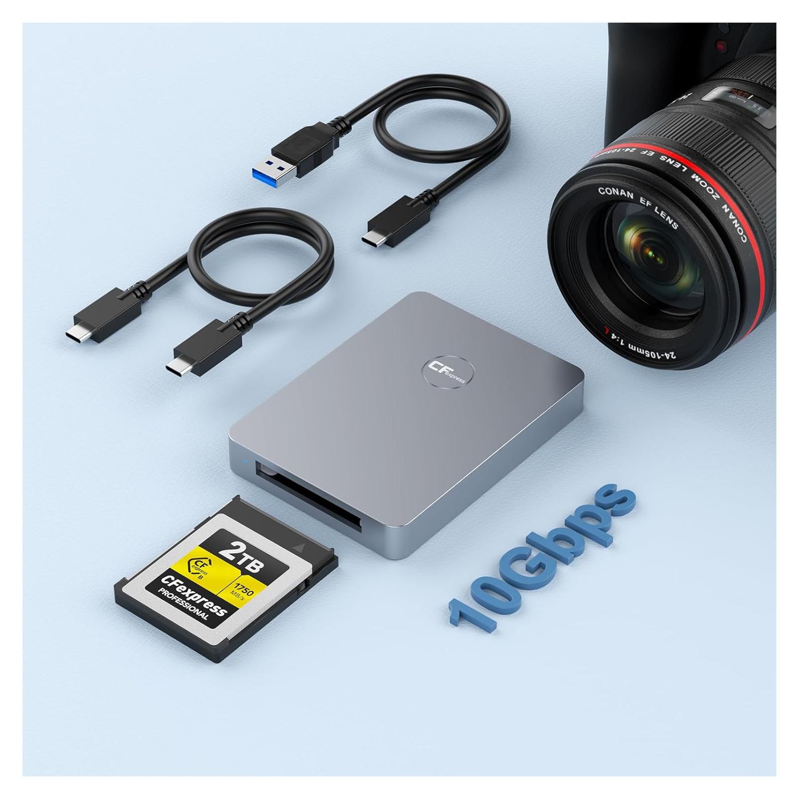 Lector de Tarjetas CFexpress Tipo B Rocketek USB 3.1 10Gbps