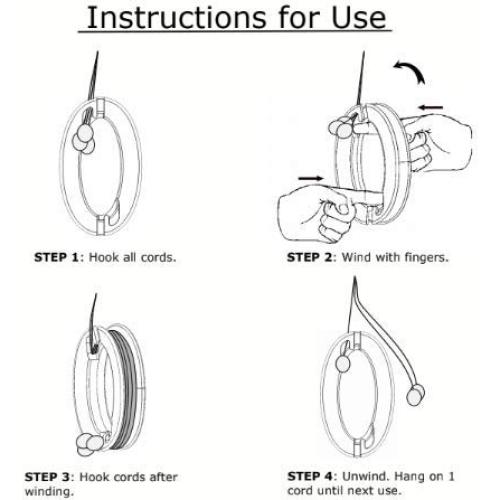 Enrollador de Cuerda de Persiana Transparente - Paquete de 2