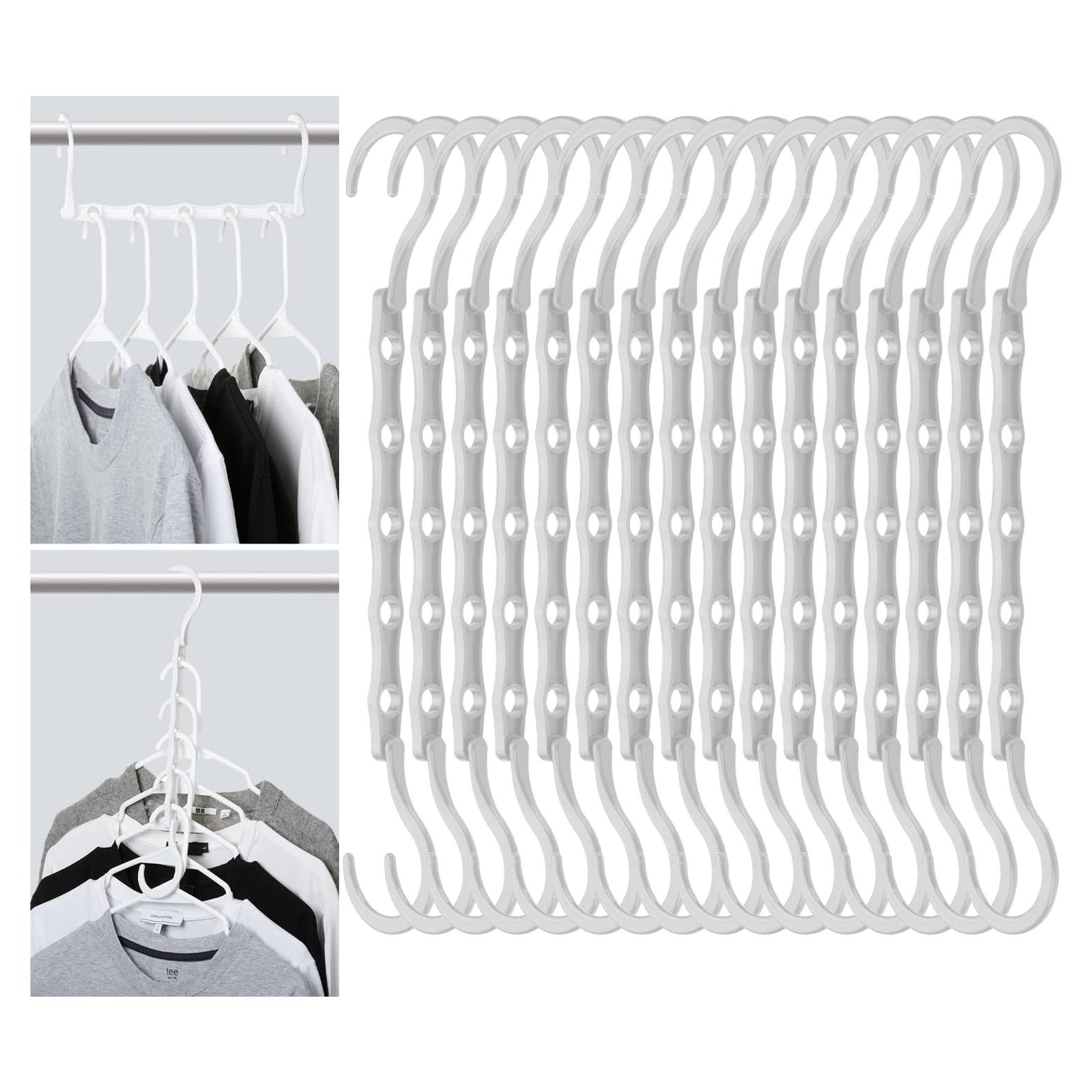 Perchas Ahorra Espacio Mr. Pen 16 Pcs Blanco 360°